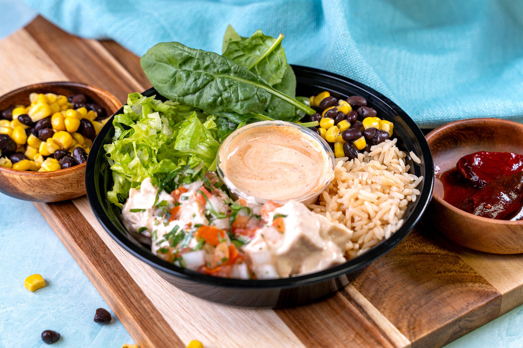 Adobo Chicken Poke Bowl